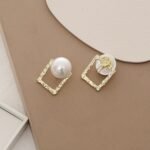 Korean Square Pearl Shape Earing | Ethnic wear |