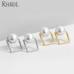 Korean Square Pearl Shape Earing | Ethnic wear | - Image 3