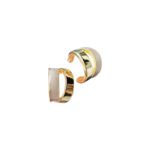 Elegant Dual Colour Korean Gold Plated Earings - Image 4