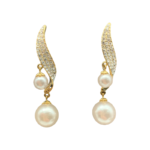 S Shape Crystal Leaf Drop - Image 5