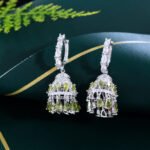 Elegant Silver Indian jhumka / Jhumka Earrings - Image 4