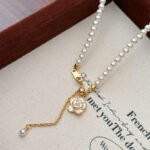 Elegant Korean Camellia Pendant light luxury - Image 3