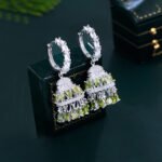 Elegant Silver Indian jhumka / Jhumka Earrings - Image 3