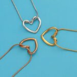 PRJ-183 Hollow Heart Pendant –Golden - Image 4