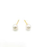 PJT-177 Simple Pearl Earrings 10mm - Image 2