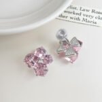PJX-121 Crystal Sparkling Korean Earrings - Image 2