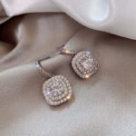 Crystal Earrings – Sparkling Dangle Earrings - Image 4