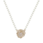 Elegant Flower Design Pearl Stone Set - Image 4