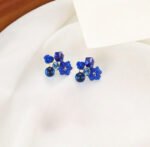 Flower Crystal Korean Earrings – - Image 4