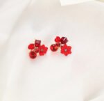 Flower Crystal Korean Earrings – - Image 3