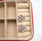 Pearl Square Korean Earrings - Image 3